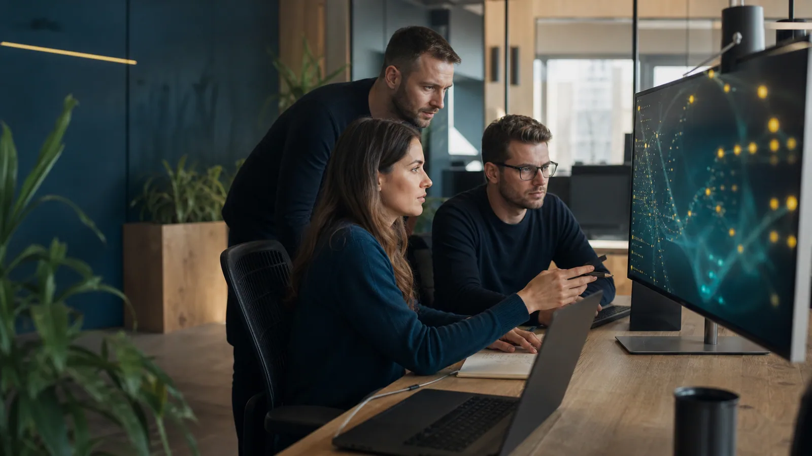 IT-Operations-Team bespricht gemeinsam eine Sicherheitslage