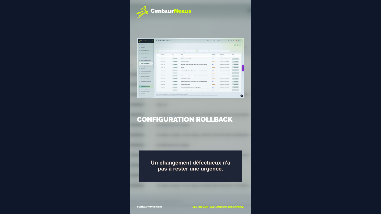 Annuler un changement Zscaler en toute sécurité