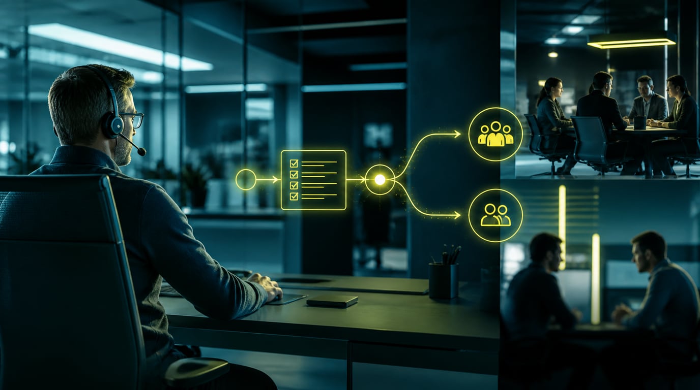 Zscaler operations workflow connecting ITSM and outbound team notifications