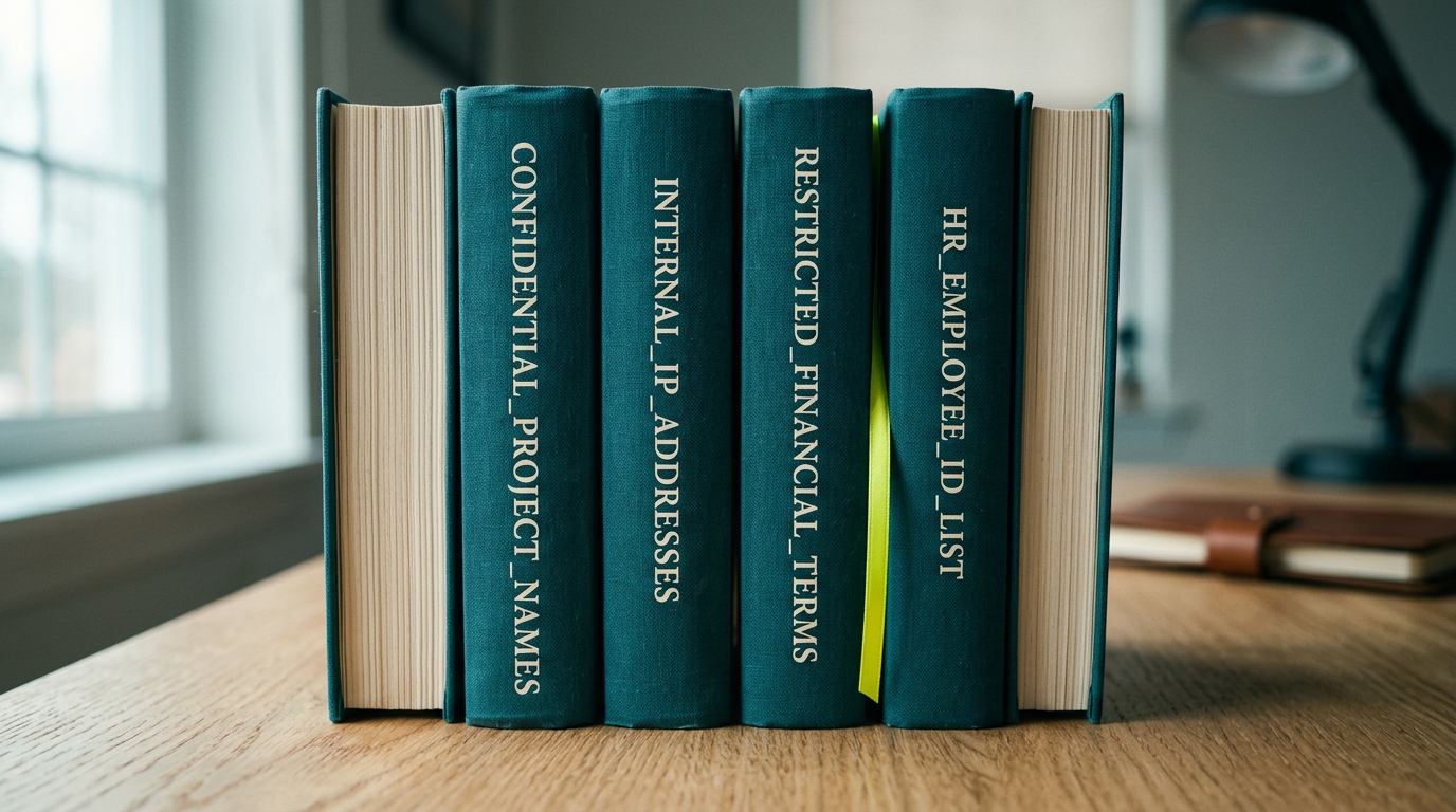 DLP-Dictionaries zentral pflegen und vor dem Speichern prüfen